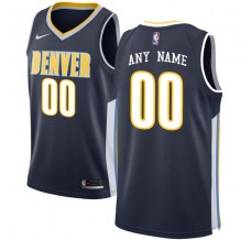 Mænd Trøje Denver Nuggets Custom 2017-18 Navy Swingman