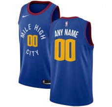 Mænd Trøje Denver Nuggets Custom 2018-19 Blå Swingman