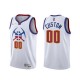 Mænd Trøje Denver Nuggets Custom 2020-21 Earned Edition Hvid Swingman