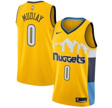 Mænd Trøje Denver Nuggets Emmanuel Mudiay 0 2017-18 Gul Swingman