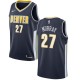 Mænd Trøje Denver Nuggets Jamal Murray 27 2017-18 Navy Swingman