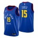 Mænd Trøje Denver Nuggets Nikola Jokic 15 2018-19 Blå Swingman