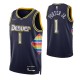 Mænd Trøje Denver Nuggets Porter Jr 1 2021-22 City Edition Navy Swingman