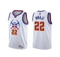 Mænd Trøje Denver Nuggets Zeke Nnaji 22 2020-21 Earned Edition Hvid Swingman