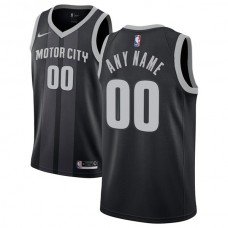 Mænd Trøje Detroit Pistons Custom 2018-19 The City Sort Swingman