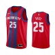 Mænd Trøje Detroit Pistons Derrick Rose 25 2019-20 City Edition Rød Swingman