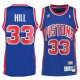 Mænd Trøje Detroit Pistons Grant Hill 33 Hardwood Classics Swingman Road