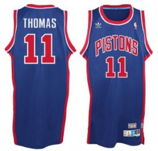 Mænd Trøje Detroit Pistons Isaiah Thomas 11 Blue Hardwood Classic Swingman