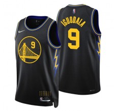 Mænd Trøje Golden State Warriors Andre Iguodala 9 2021-22 City Edition Sort Swingman
