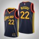 Mænd Trøje Golden State Warriors Andrew Wiggins 22 2020-21 City Edition Navy Swingman