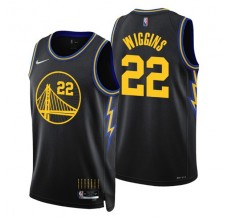 Mænd Trøje Golden State Warriors Andrew Wiggins 22 2021-22 City Edition Sort Swingman