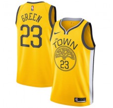 Mænd Trøje Golden State Warriors Draymond Green 23 2018-19 Earned Edition Gul Swingman
