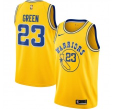 Mænd Trøje Golden State Warriors Draymond Green 23 2018-19 The City Gul Swingman