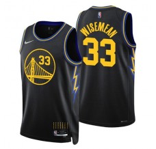 Mænd Trøje Golden State Warriors James Wiseman 33 2021-22 City Edition Sort Swingman