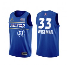 Mænd Trøje Golden State Warriors James Wiseman 33 All-Star Eastern Conference Blue 2021 Swingman