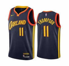 Mænd Trøje Golden State Warriors Klay Thompson 11 2020-21 City Edition Blå Swingman