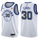 Mænd Trøje Golden State Warriors Stephen Curry 30 2017-18 Hardwood Classics Hvid Swingman