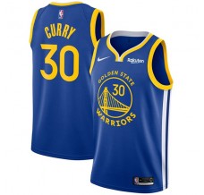 Mænd Trøje Golden State Warriors Stephen Curry 30 2019-20 Blå Swingman