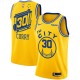 Mænd Trøje Golden State Warriors Stephen Curry 30 2019-20 City Edition Gul Swingman