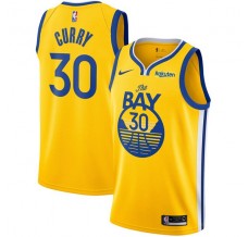 Mænd Trøje Golden State Warriors Stephen Curry 30 2019-20 Gul Swingman