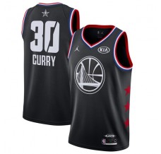 Mænd Trøje Golden State Warriors Stephen Curry 30 2019 All-Star Jordan Sort Swingman