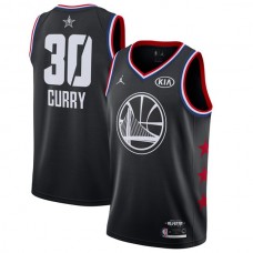 Mænd Trøje Golden State Warriors Stephen Curry 30 2019 All-Star Jordan Sort Swingman