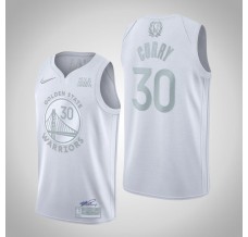 Mænd Trøje Golden State Warriors Stephen Curry 30 2020-21 MVP Hvid Swingman