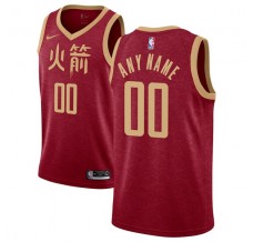 Mænd Trøje Houston Rockets Custom 2018-19 The City Rød Swingman