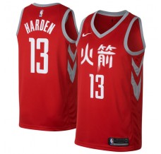 Mænd Trøje Houston Rockets James Harden 13 2017-18 The City Rød Swingman