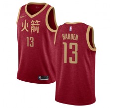 Mænd Trøje Houston Rockets James Harden 13 2018-19 The City Rød Swingman