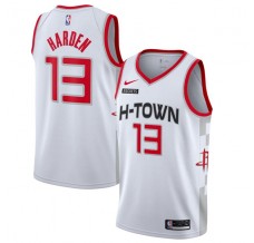 Mænd Trøje Houston Rockets James Harden 13 2019-20 City Edition Hvid Swingman