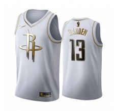 Mænd Trøje Houston Rockets James Harden 13 2019-20 Hvid Guld Swingman
