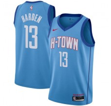 Mænd Trøje Houston Rockets James Harden 13 2020-21 City Edition Blå Swingman