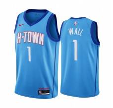Mænd Trøje Houston Rockets John Wall 1 2020-21 City Edition Blå Swingman