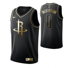 Mænd Trøje Houston Rockets Russell Westbrook 0 2019-20 Sort Guld Swingman