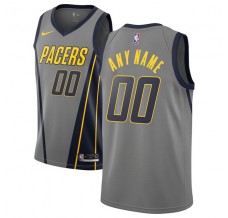Mænd Trøje Indiana Pacers Custom 2018-19 The City Grå Swingman