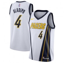 Mænd Trøje Indiana Pacers Victor Oladipo 4 2018-19 Earned Edition Hvid Swingman