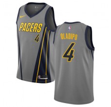 Mænd Trøje Indiana Pacers Victor Oladipo 4 2018-19 The City Grå Swingman