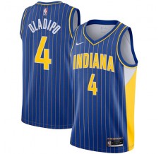 Mænd Trøje Indiana Pacers Victor Oladipo 4 2020-21 City Edition Blå Swingman