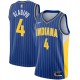 Mænd Trøje Indiana Pacers Victor Oladipo 4 2020-21 City Edition Blå Swingman