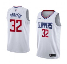 Mænd Trøje Los Angeles Clippers Blake Griffin 32 2017-18 Hvid Swingman