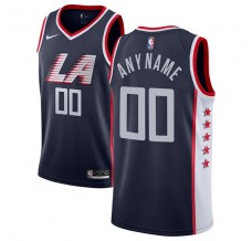 Mænd Trøje Los Angeles Clippers Custom 2018-19 The City Navy Swingman