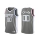 Mænd Trøje Los Angeles Clippers Custom 2020-21 Earned Edition Grå Swingman