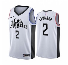 Mænd Trøje Los Angeles Clippers Kawhi Leonard 2 2019-20 City Edition Hvid Swingman