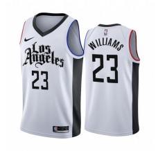 Mænd Trøje Los Angeles Clippers Lou Williams 23 2019-20 City Edition Hvid Swingman