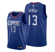Mænd Trøje Los Angeles Clippers Paul George 13 2019-20 Blå Swingman