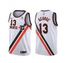 Mænd Trøje Los Angeles Clippers Paul George 13 2019-20 Retro Hvid Swingman