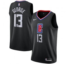 Mænd Trøje Los Angeles Clippers Paul George 13 2019-20 Statement Edition Sort Swingman