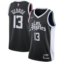 Mænd Trøje Los Angeles Clippers Paul George 13 2020-21 City Edition Sort Swingman