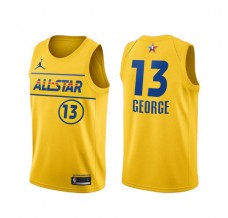 Mænd Trøje Los Angeles Clippers Paul George 13 All-Star Western Conference Gold 2021 Swingman